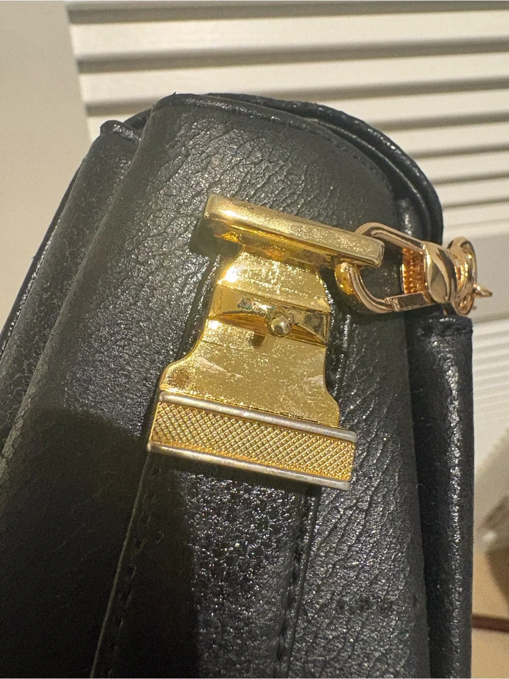 Givenchy Black Leather Crossbody/handbag with unbranded chain
